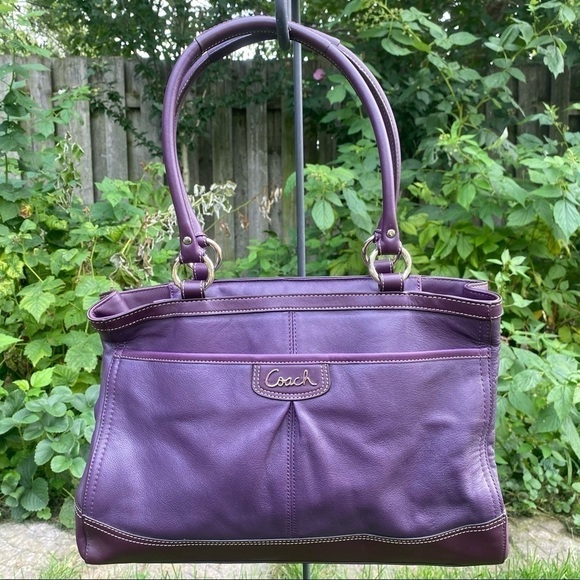 Coach  Plum Leather C1461-Z33008 Satchel - Picture 15 of 16